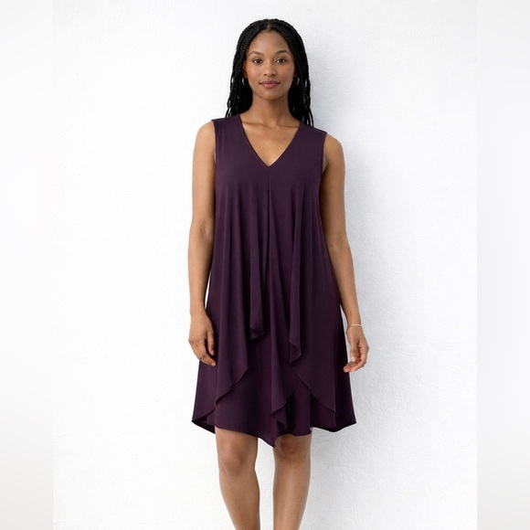 Iris Setlakwe Dresses & Skirts - Iris Setlakwe Burgundy Minimalist Chic Sleeveless Draped Dress Size M